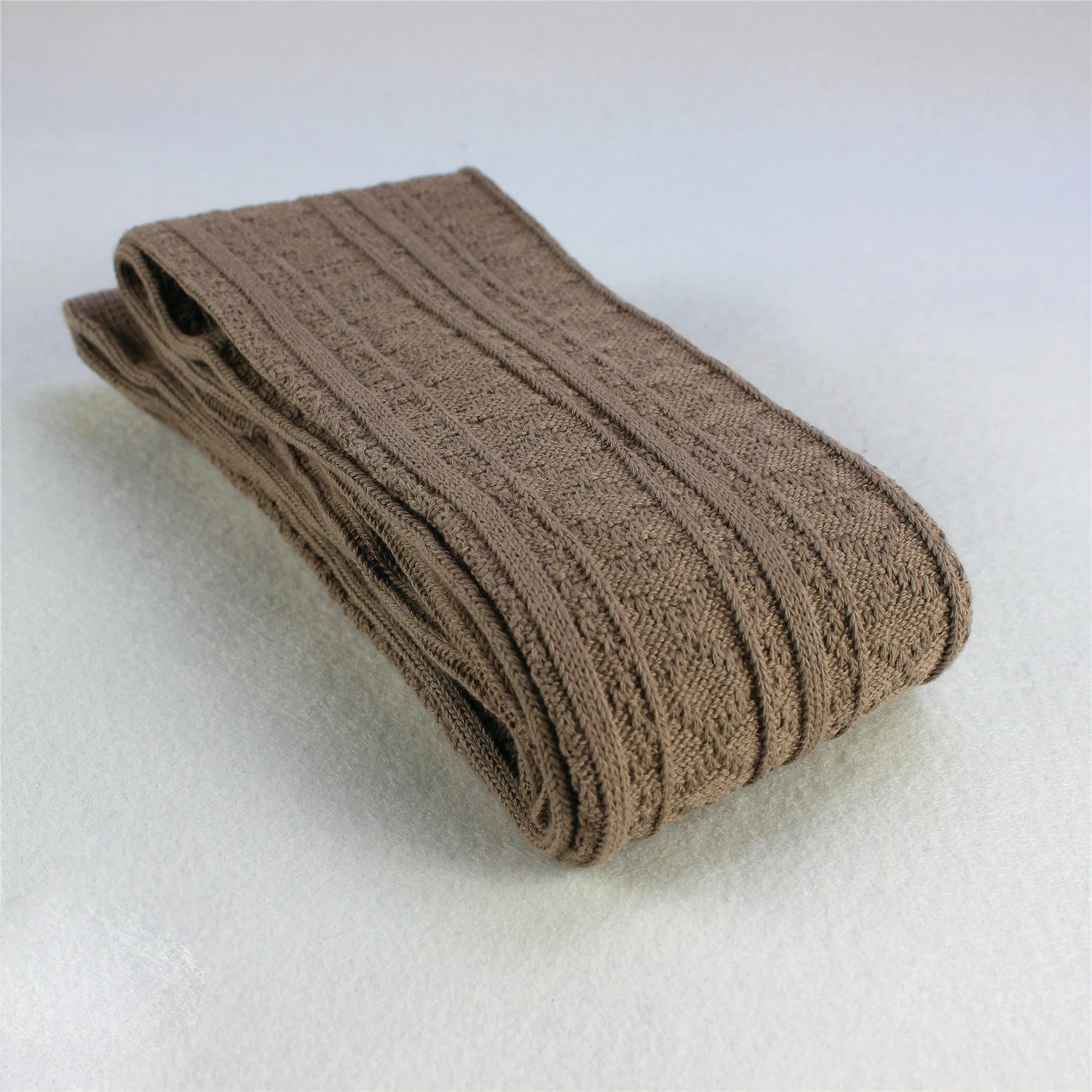 Uron Long Twist Retro Thigh Socks Thick Needle Cotton Socks Ladies Stockings