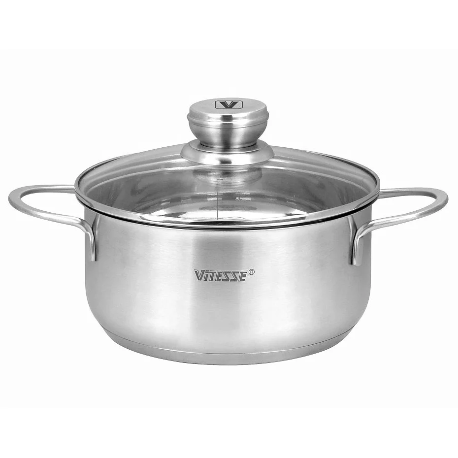 Classic Style MSF-8307 Belly Shape Stainless Steel Casserole Cookware Set Sustainable Kitchen Metal Usage