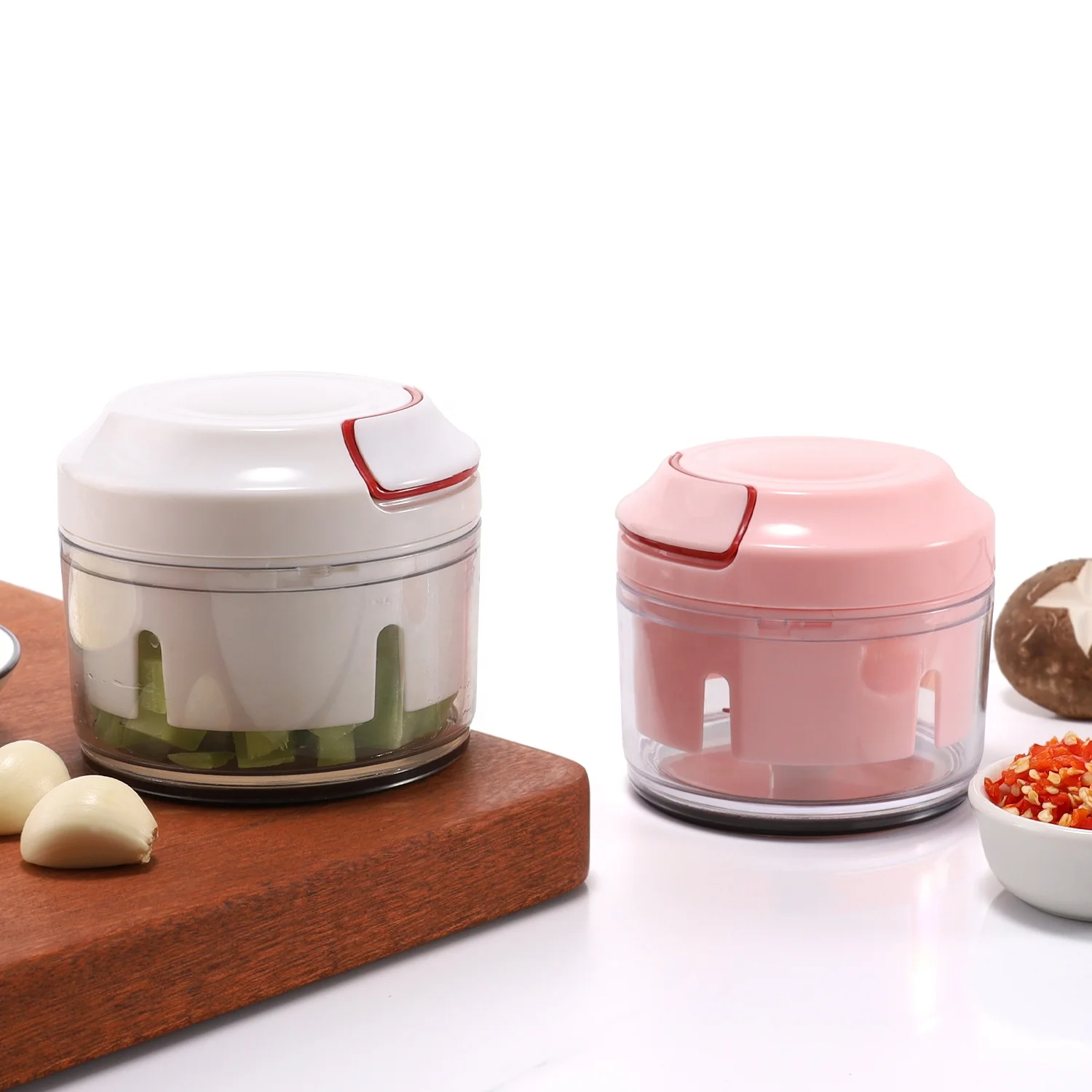 Amazon Hot sale vegetable slicer MiNi manual garlic masher Hand powered meat chopper vegetable cutter for Kitchen Gadgets