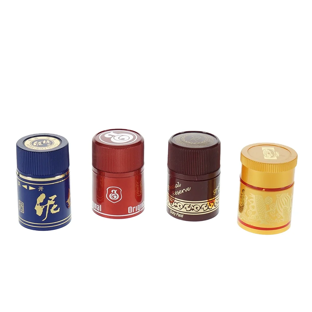 Whole sale Factory Price 33X47mm 34X47 non refillable closure liquor vodka plastic glass bottle Screw caps