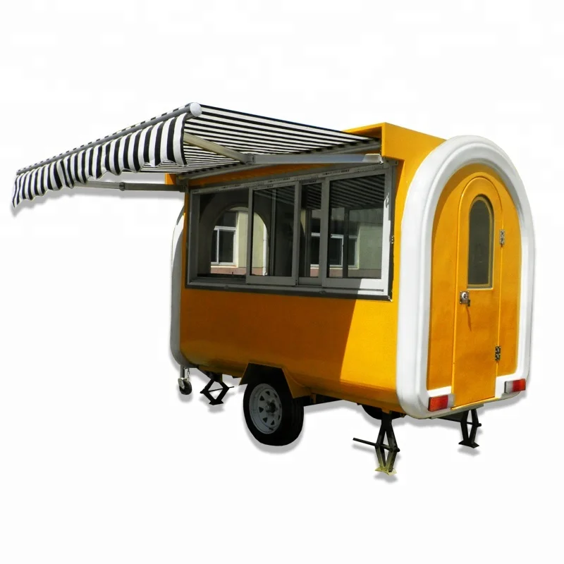 Mobile Coffee Shop Candy Vending churros fryer ice cream food cart trailer