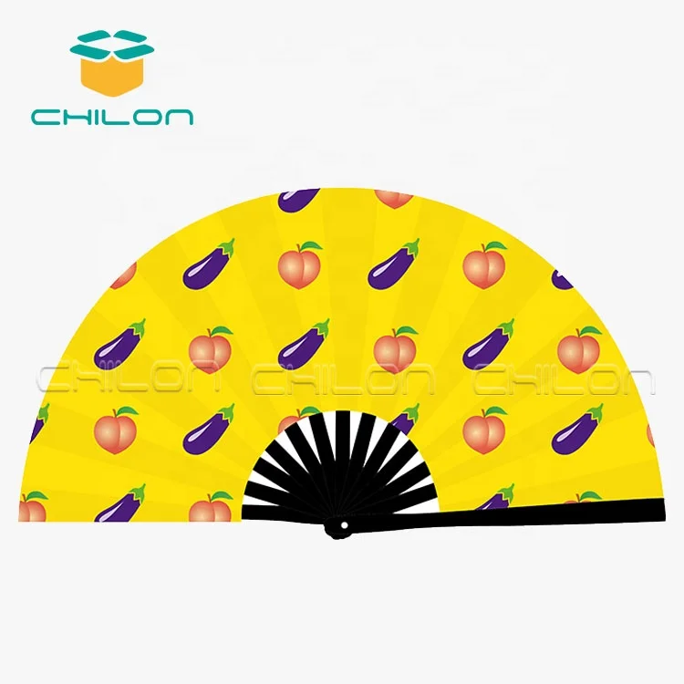 13 Inch Festival Rave Clack Large Hand Fan for Event Party