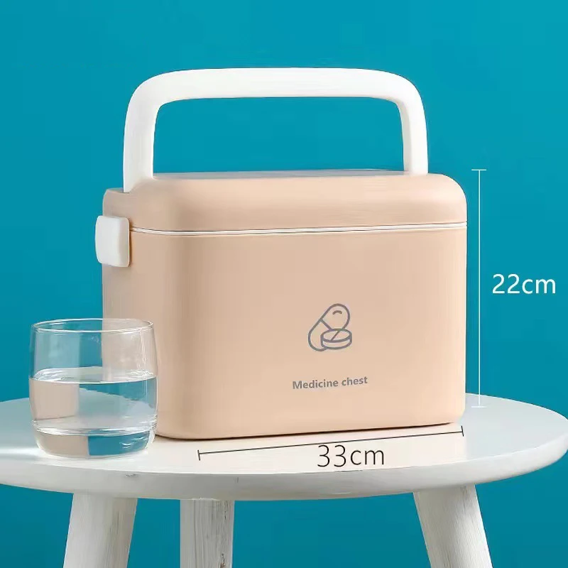 Large Capacity Household Standing Medical First Aid Kit Medicine Storage Box