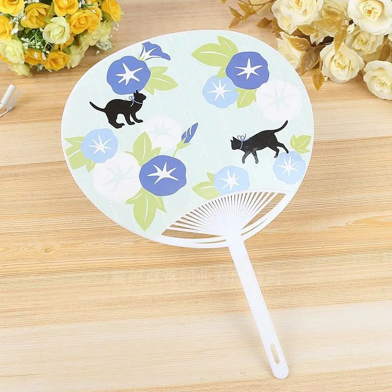 Hand Fan Advanced Technology Wholesale Price Custom Plastic Sports Nautical Business Gift Flower & Plant Promo Ad Plastic Fan
