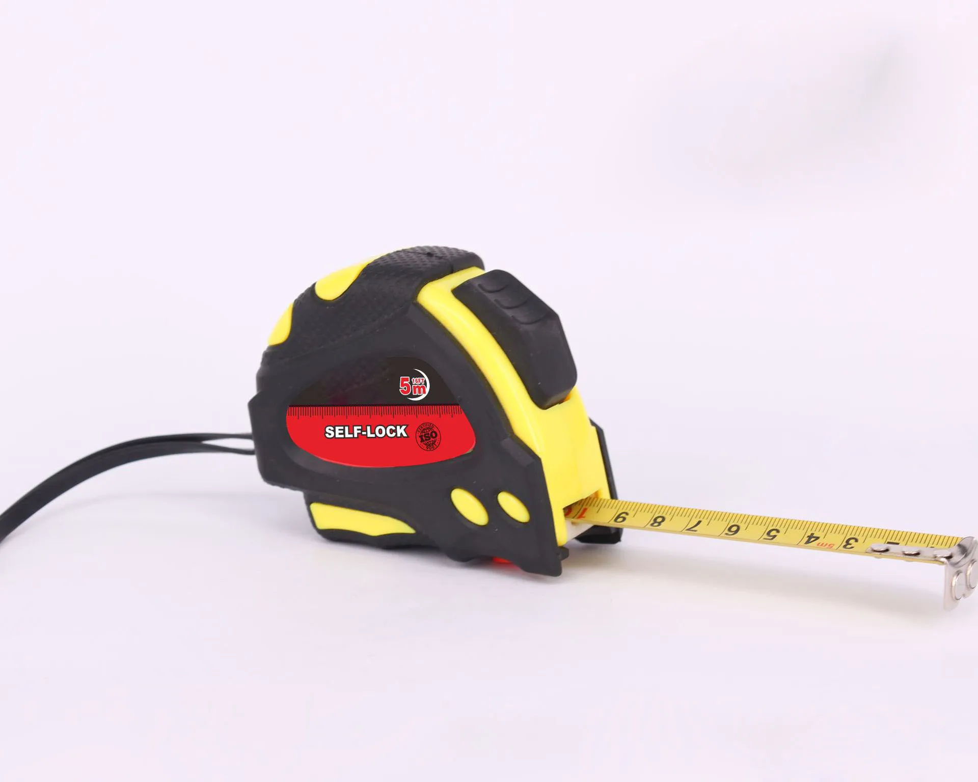 Manufacturers custom steel tape measure 5M thick leather case with high wear-resistant paint strip