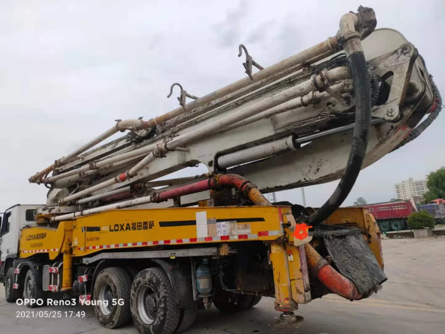 Cement Transport Equipment Mercedes Actros Diesel Pump Used Concrete Boom Pump Truck Second hand Truck-mounted Concrete Pumps