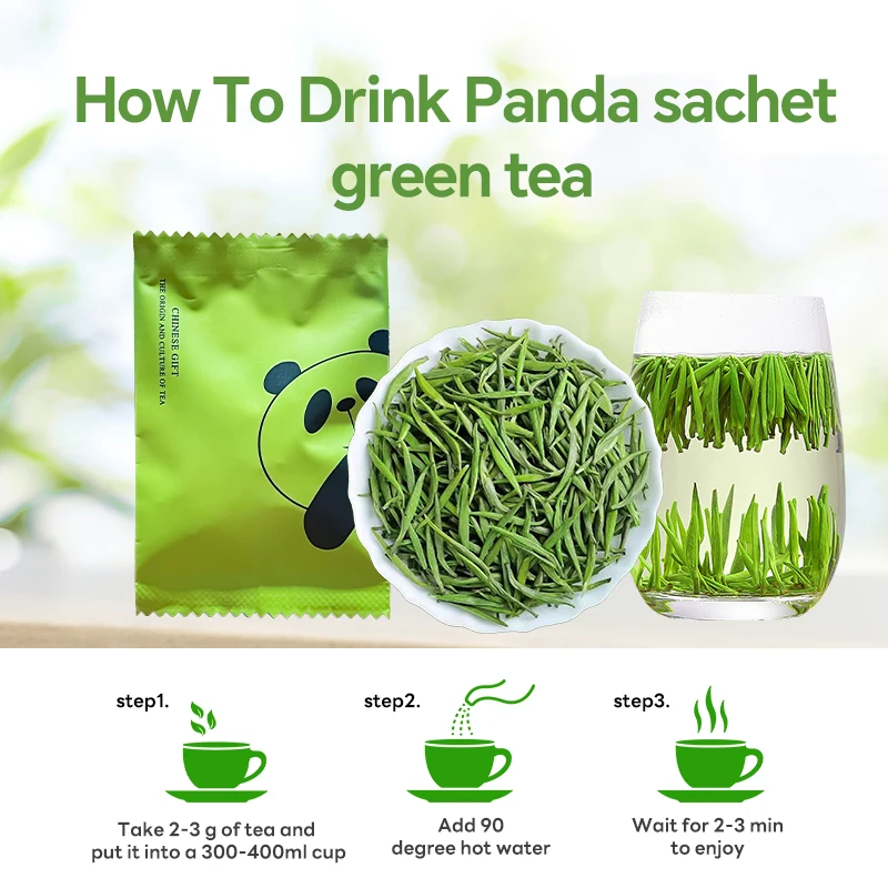 Hot selling wholesale vitality enhances natural high caffeine foam resistant  high mountain silver needle green tea