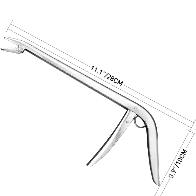 Stainless Steel Fish Hook Remover Fishing Extractor Freshwater and Saltwater Hooker Tool for Fishing, 11-1/2 inch