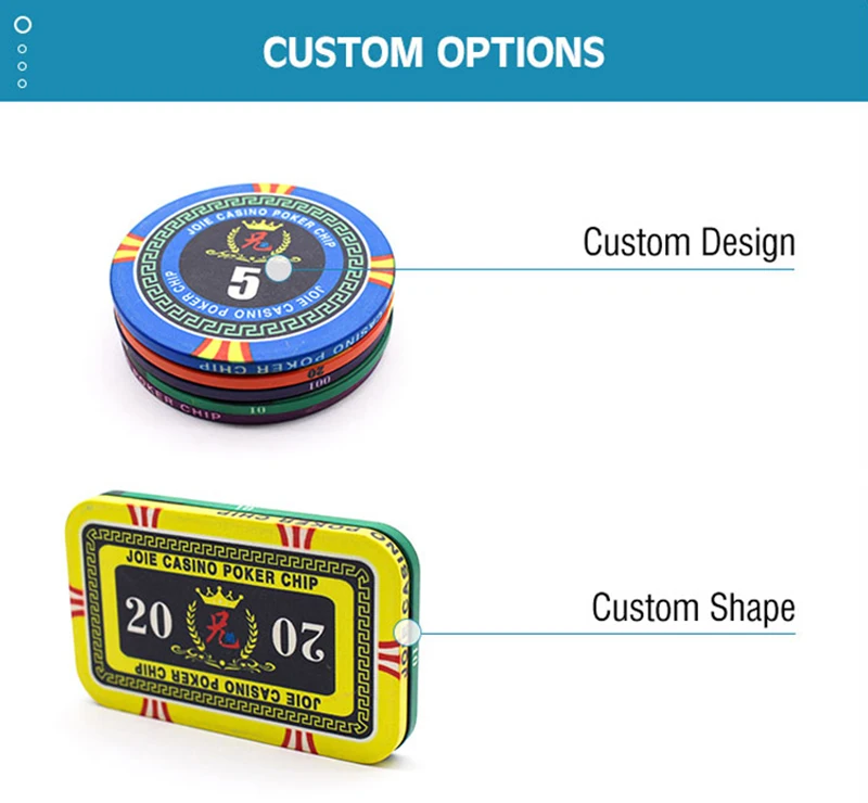 Dollar Design Custom Blank Chips Numbered Chip 10Gram Clay 2G Poker Chip Set With Aluminum Case 500