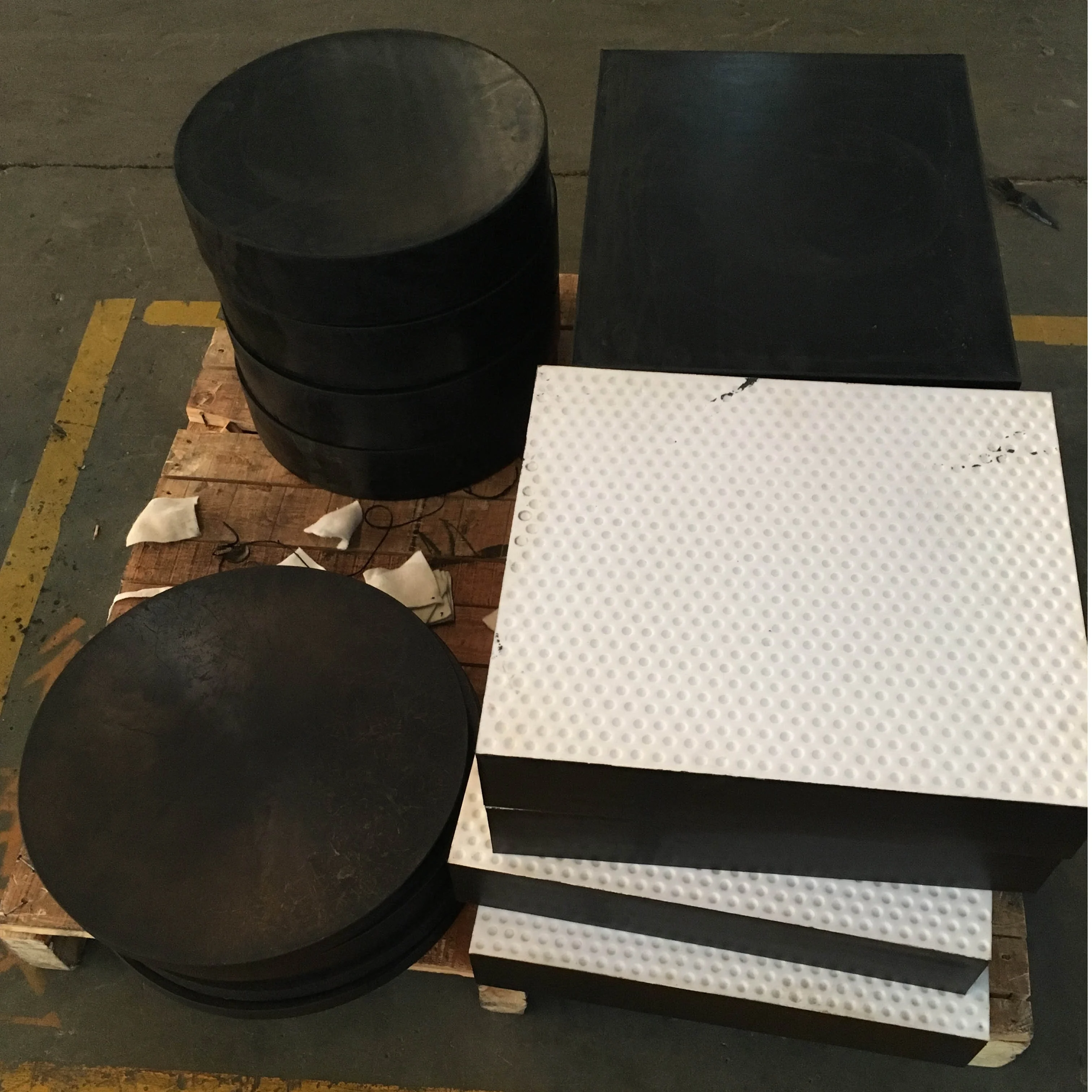 China manufacturer elastomeric bearing pads with rubber structural neoprene plastic expansion joints block support for bridge