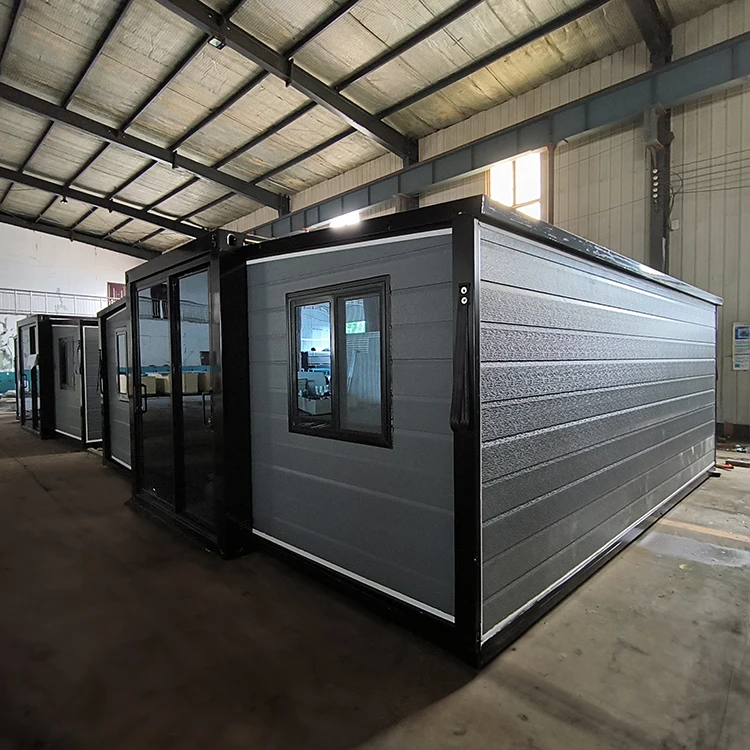 China Luxury Prefabricated Prefab Luxury Push Out 20ft Expandable Container Houses Home Office Cabin Shelter