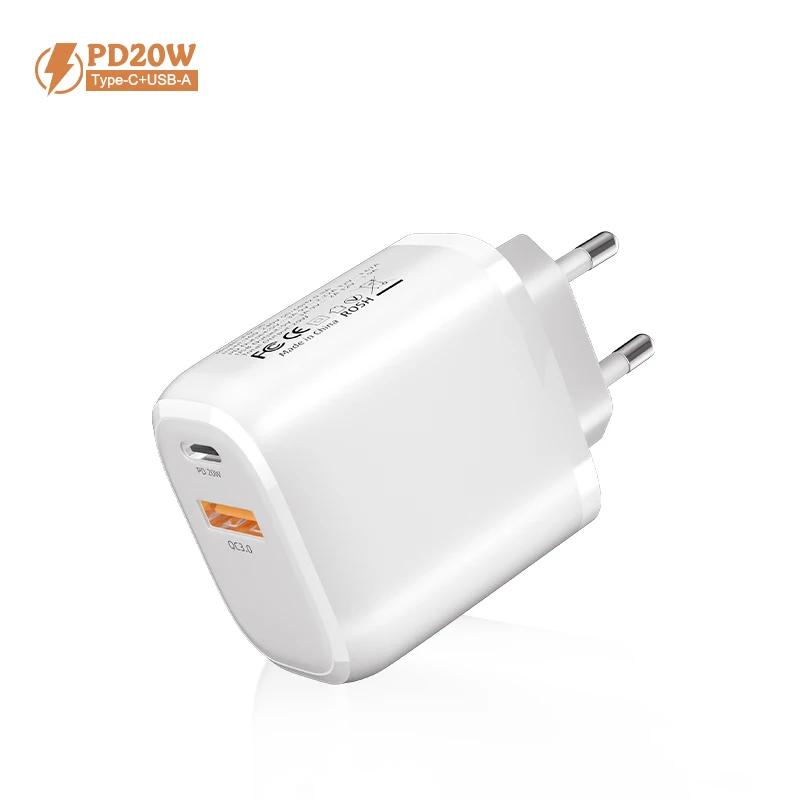 20 Вт Быстродействующее зарядное устройство PD Type-C USB-C PD адаптер Usb наст