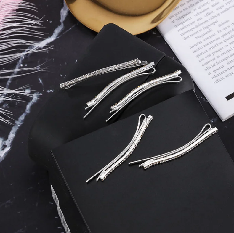 
XUNBEI Rhinestones Crystal Hair Accessories Women Hair Clips Jewelry Headdress 