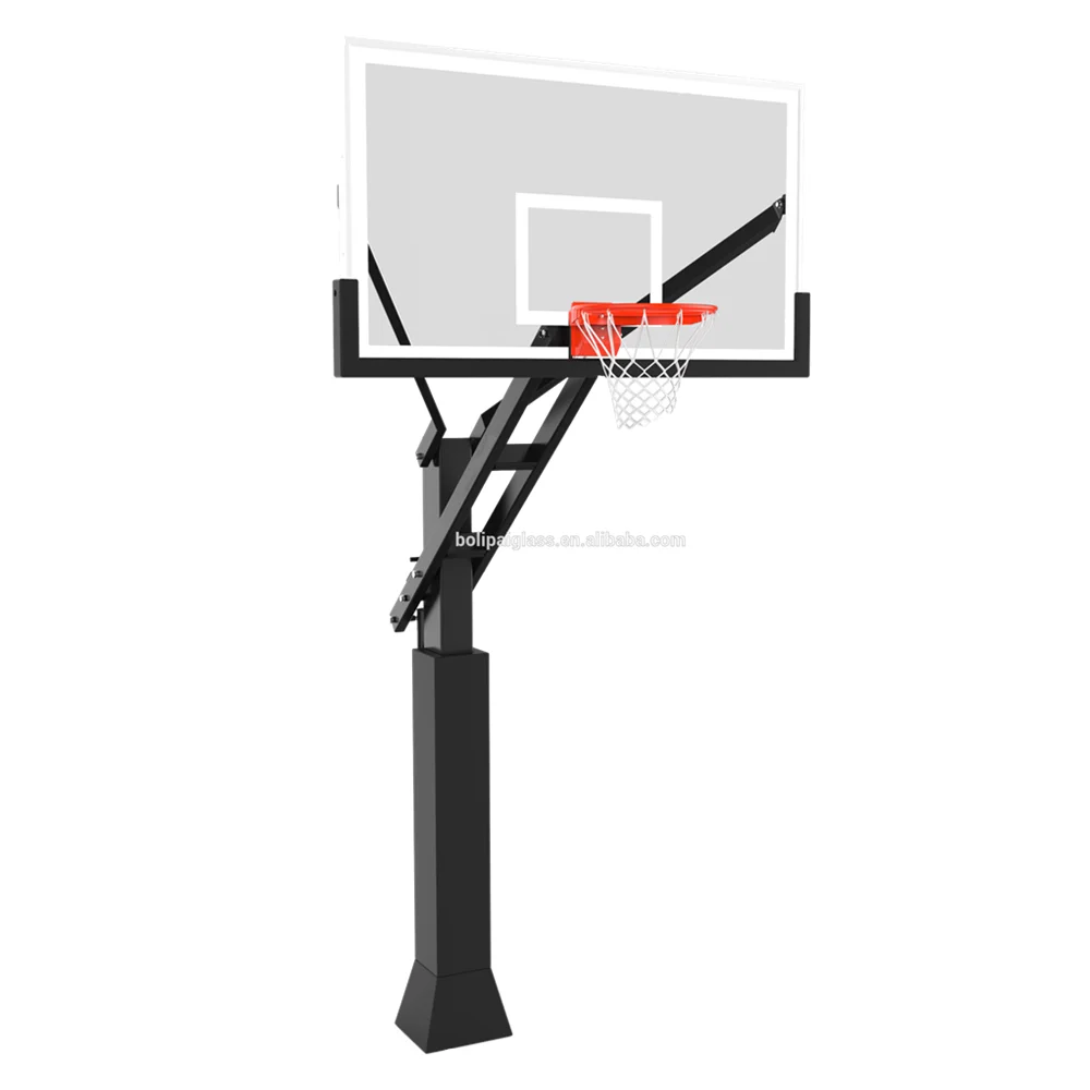 A professional/shooting/game/height adjustable basketball stand 8'*6' pole
