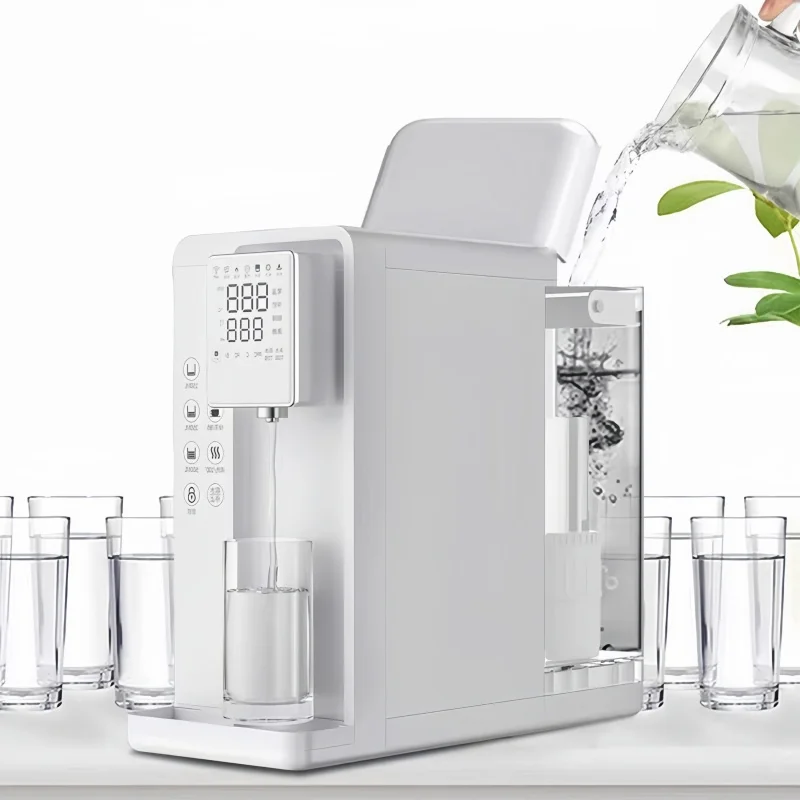 7L Desktop Hydrogen Water Generator RO Pure Water Machine 4-Stage Filtered Heated Water Dispenser 6000PPB
