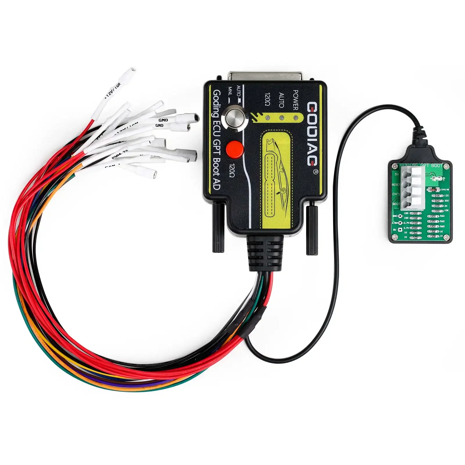 GODIAG ECU GPT Boot AD Connector for ECU Reading Writing No Need Disassembly Compatible with J2534 Openport PCM FoxFlash FC200