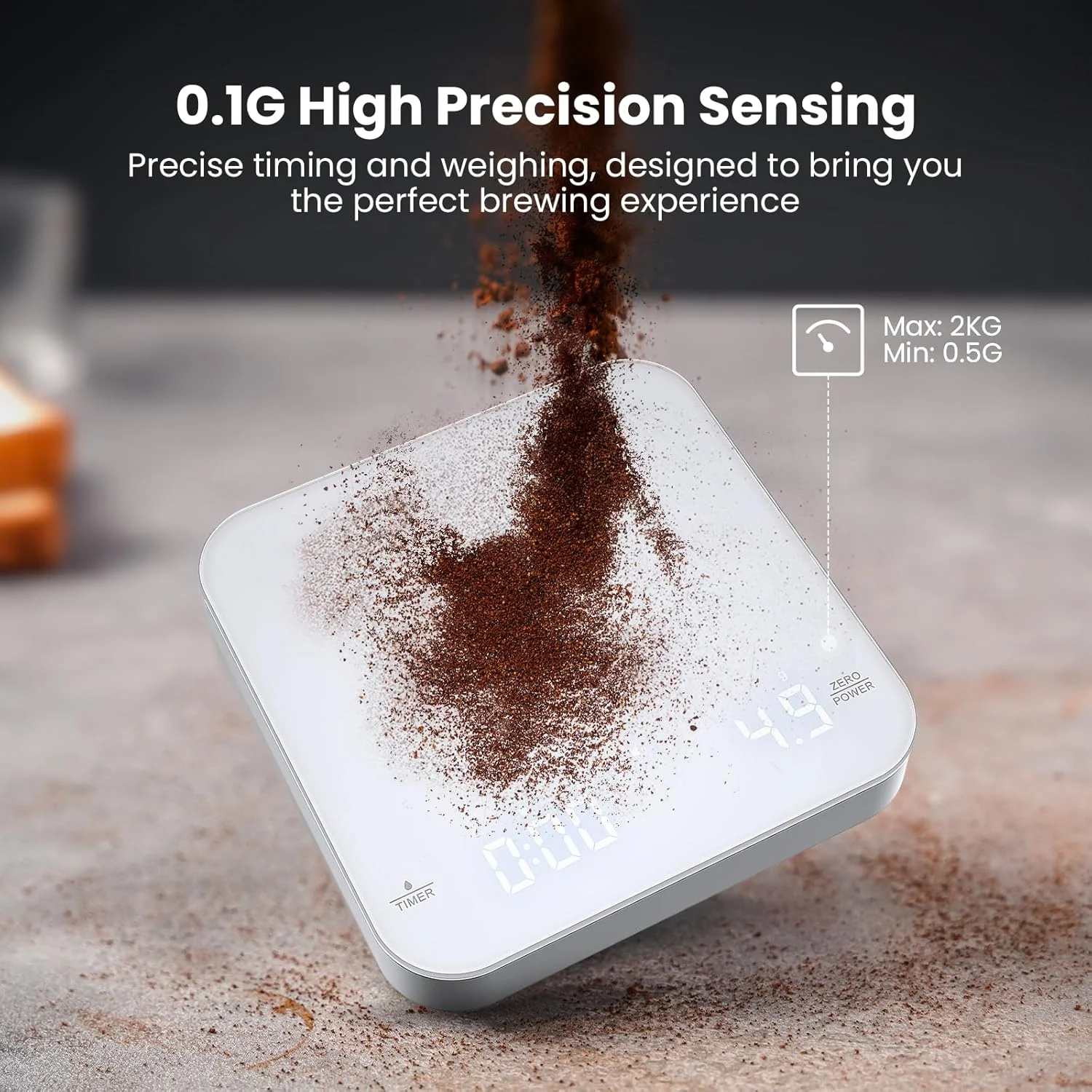 Wholesale Smart Digital USB Portable Highly Accurate Touch Household Kitchen Digital Coffee Scale