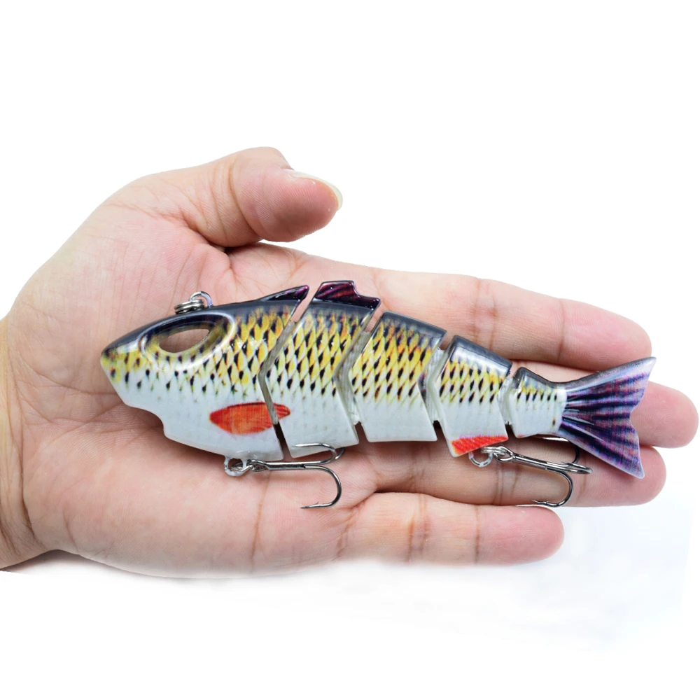 Recertop Factory 5.5inch shark swimbait 5-segment multi jointed hard plastic fishing lure saltwater swimbait manufacturer