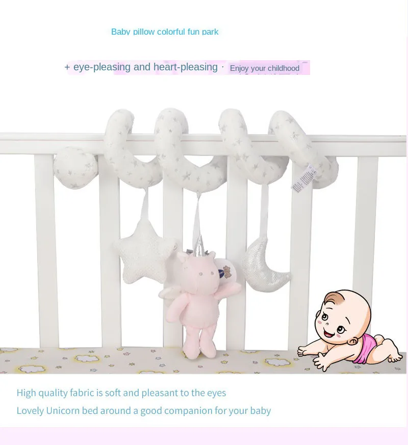 
Baby comfort fluffy bed around baby stroller pendant bed hanging multifunctional bed to comfort sleep educational toys 