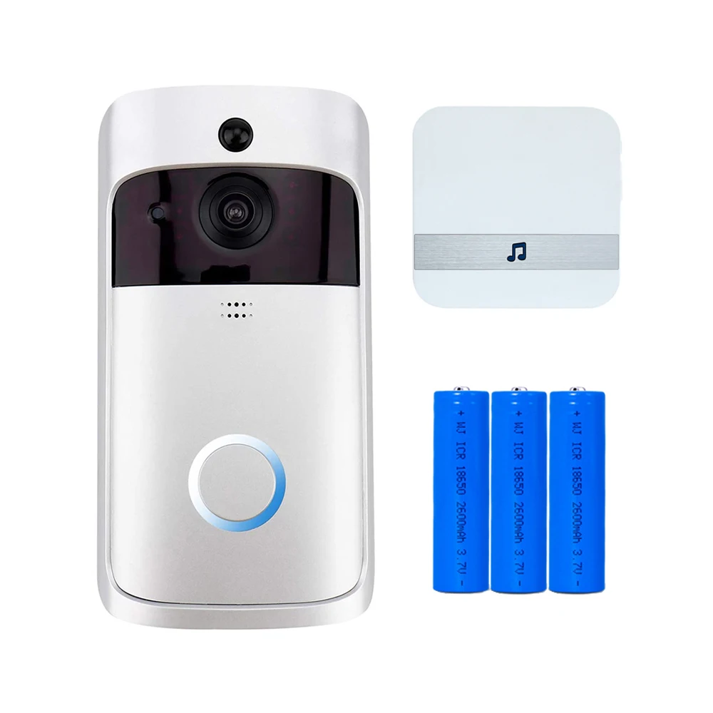 Cheap Video Doorbell Wireless Wifi Camera With Chime 3 pcs Battery Cloud Storage Night Version Wide Angle Motion