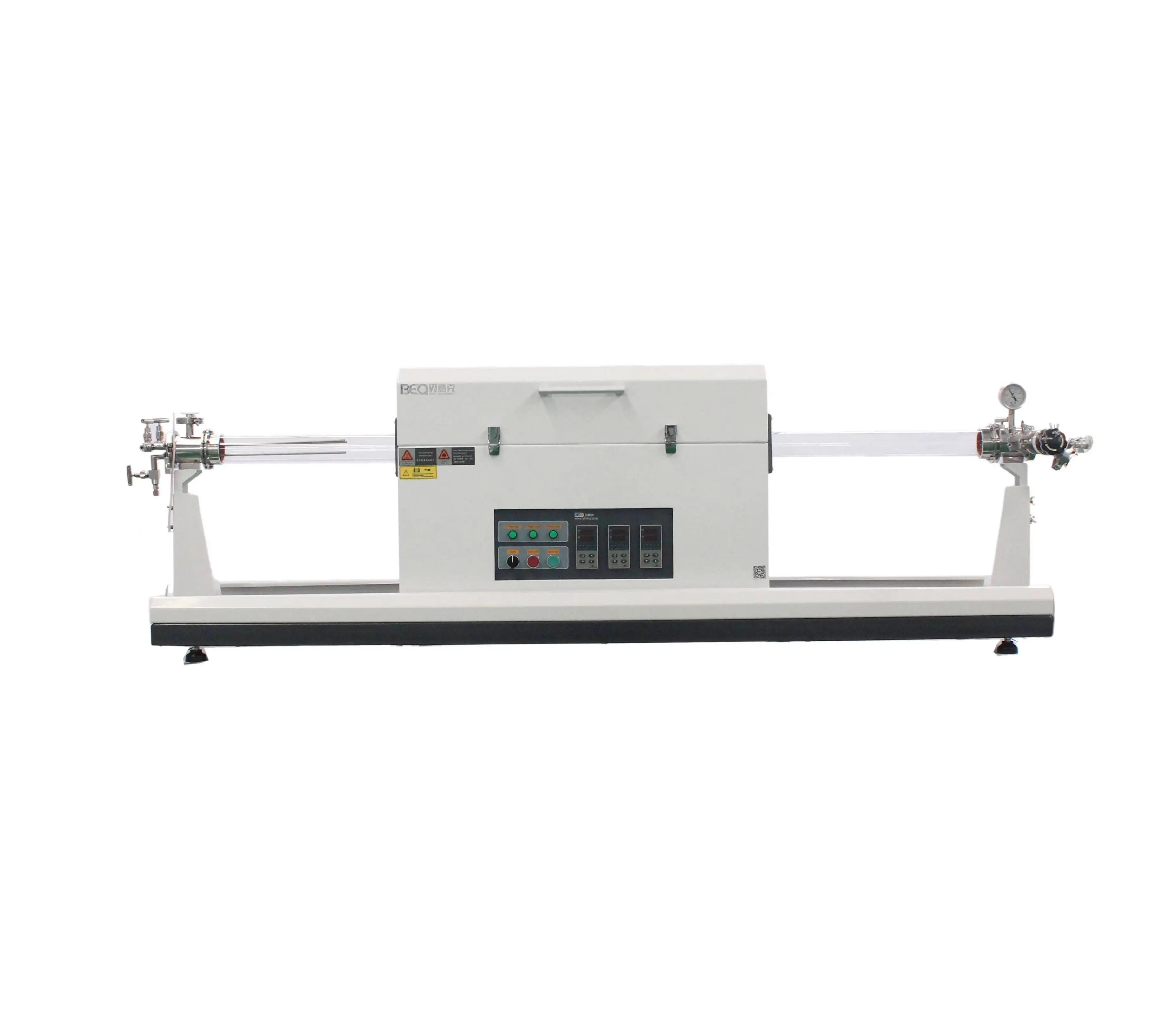 Slide rail type  1200C 3 heating zone tube furnace