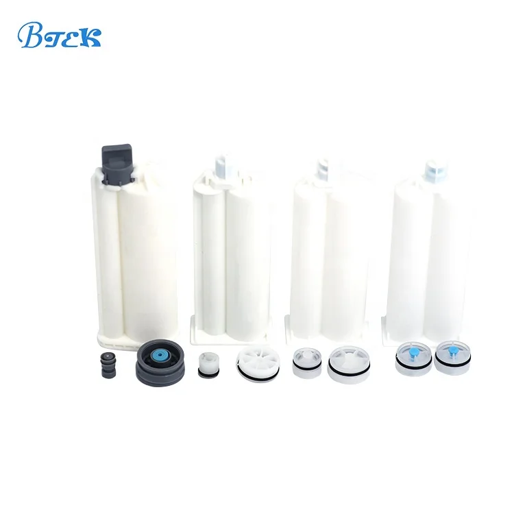 Hot selling 50ML 1:1 PP material dual clear Barrel syringe