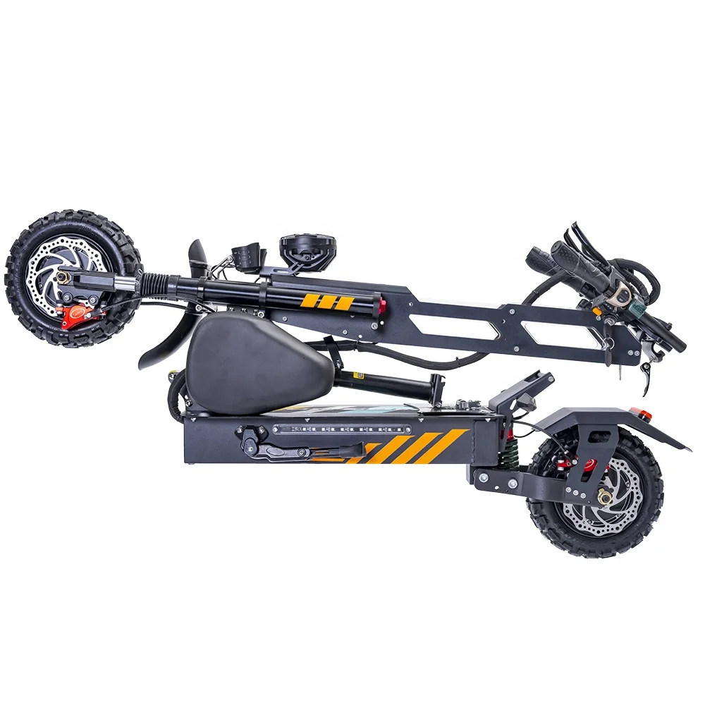 EU US Warehouse  Dual Motor Off Road Electric Scooter 11 Inch 6000w  60v 30ah Folding Long Range Adult for Outdoor Sport