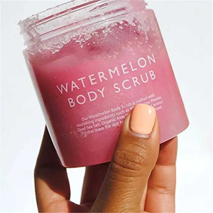 
100% Pure Natural Exfoliates Softer Hydrates Watermelon Body Scrub  (62409835391)