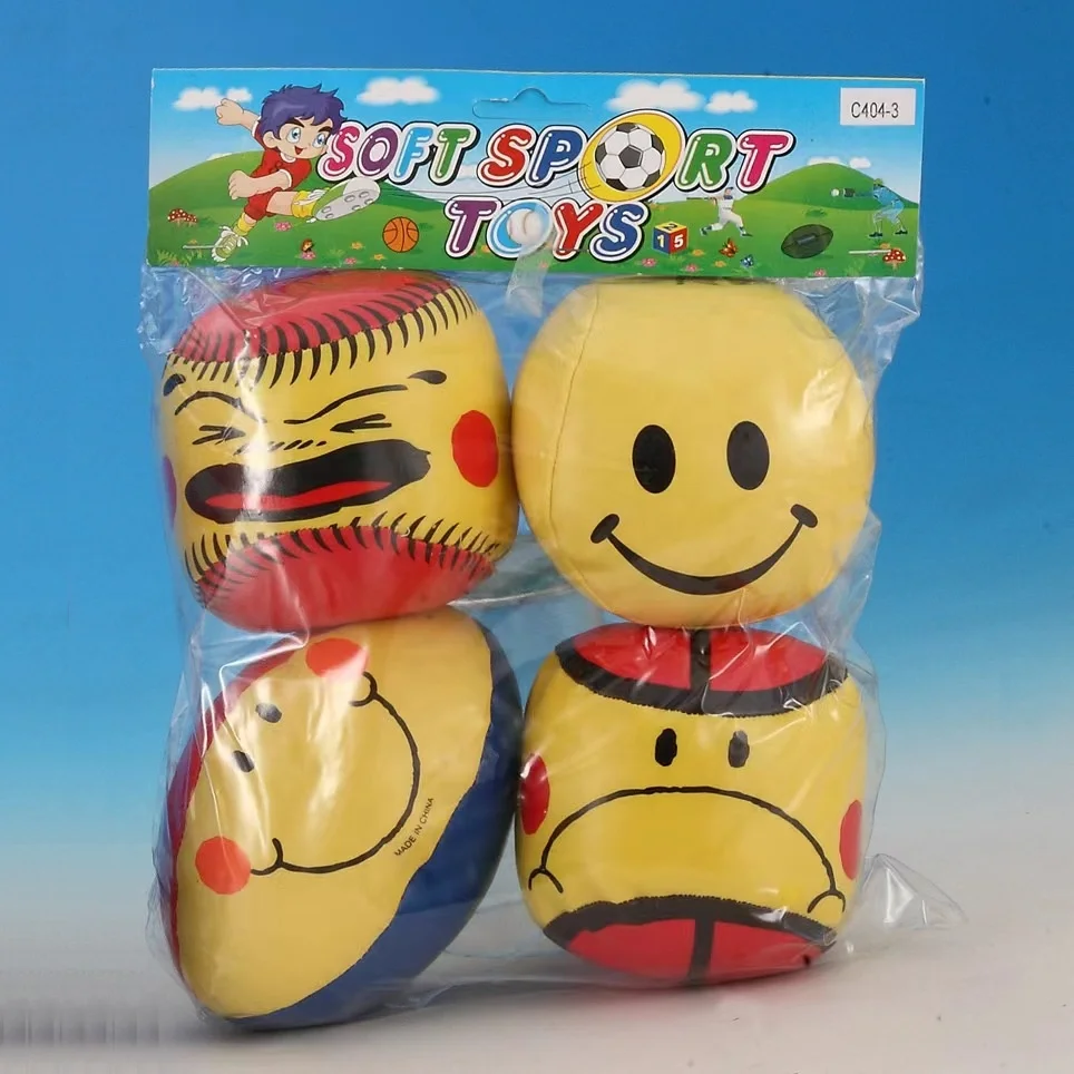 Custom Stuffing Cotton Sport Ball Set PVC Baby Toy Balls Filled PP Soft Sports Ball For Kids