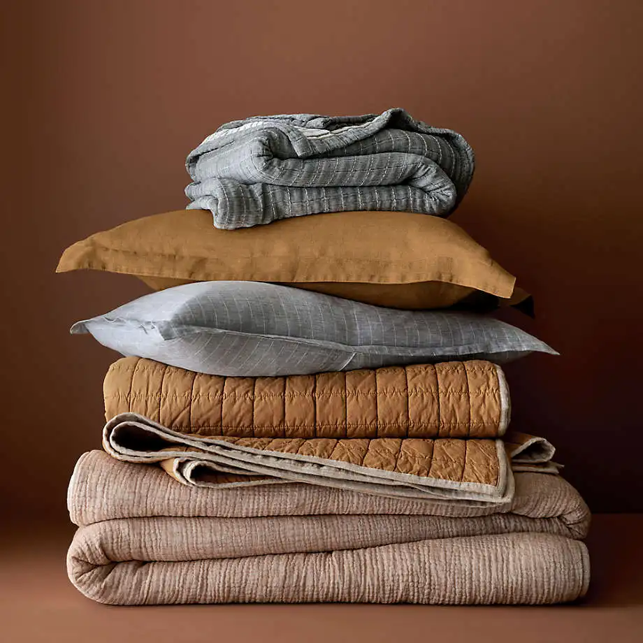 Customized luxury flax linen bedding linen duvet bedspreads set quilted duvet bedding set comforter sets bedding luxury