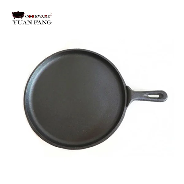 Preseasoned 27CM Kitchen Accessories Cookware Round Frying Pans Cast Iron Black Indian Dosa Tawa Pan In Nonstick