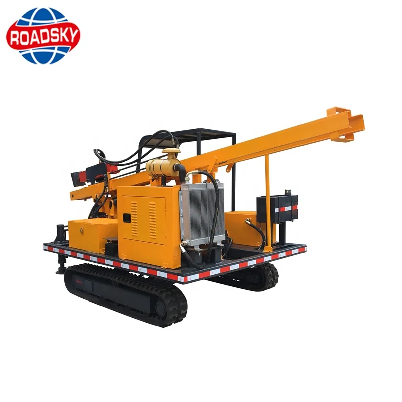 Wholesale Highway Guardrail Driving Machine for Post Installation guardrail driving machine