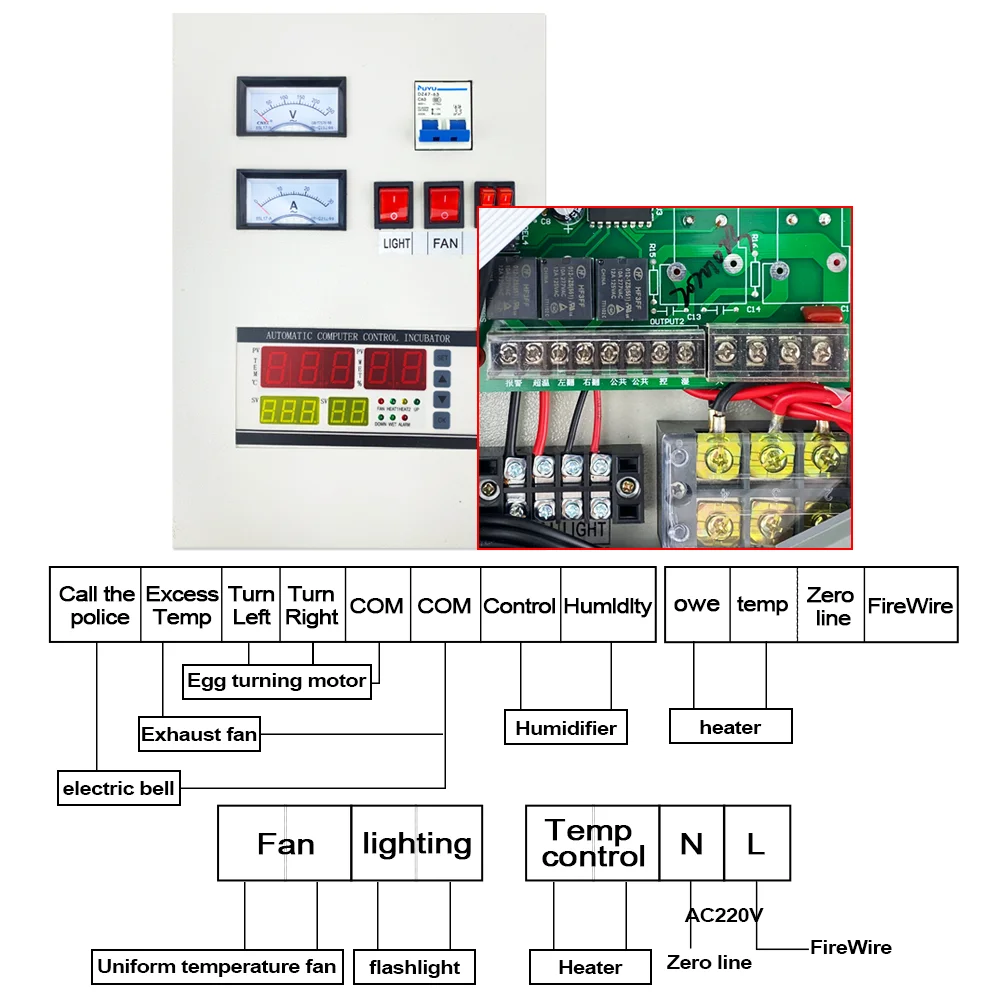 xm28 large incubator controller temperature and humidity controller