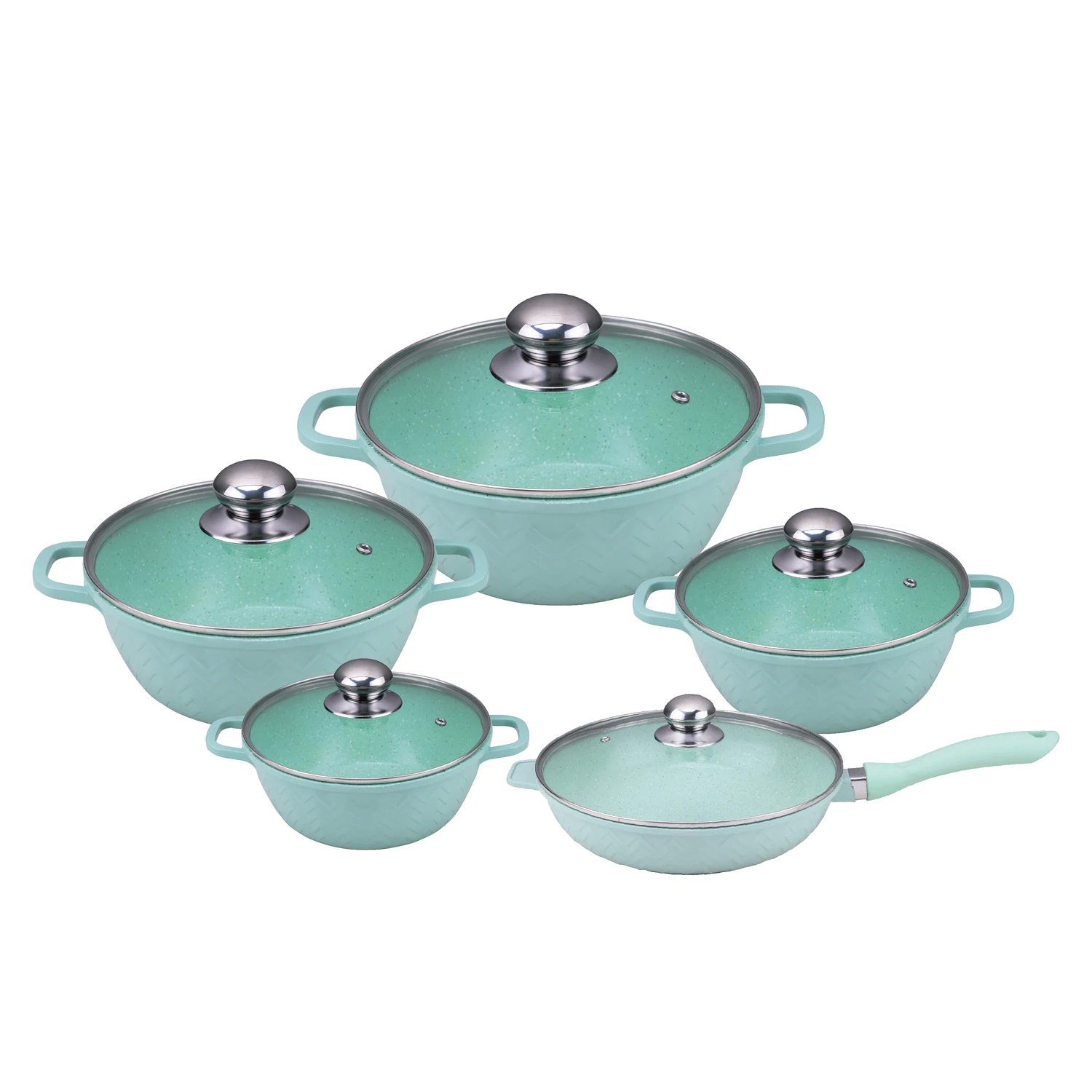 Dessini Cookware Set Printing Pot Sets Kitchenware Sets Glass Lid With Stainless Steel Knob