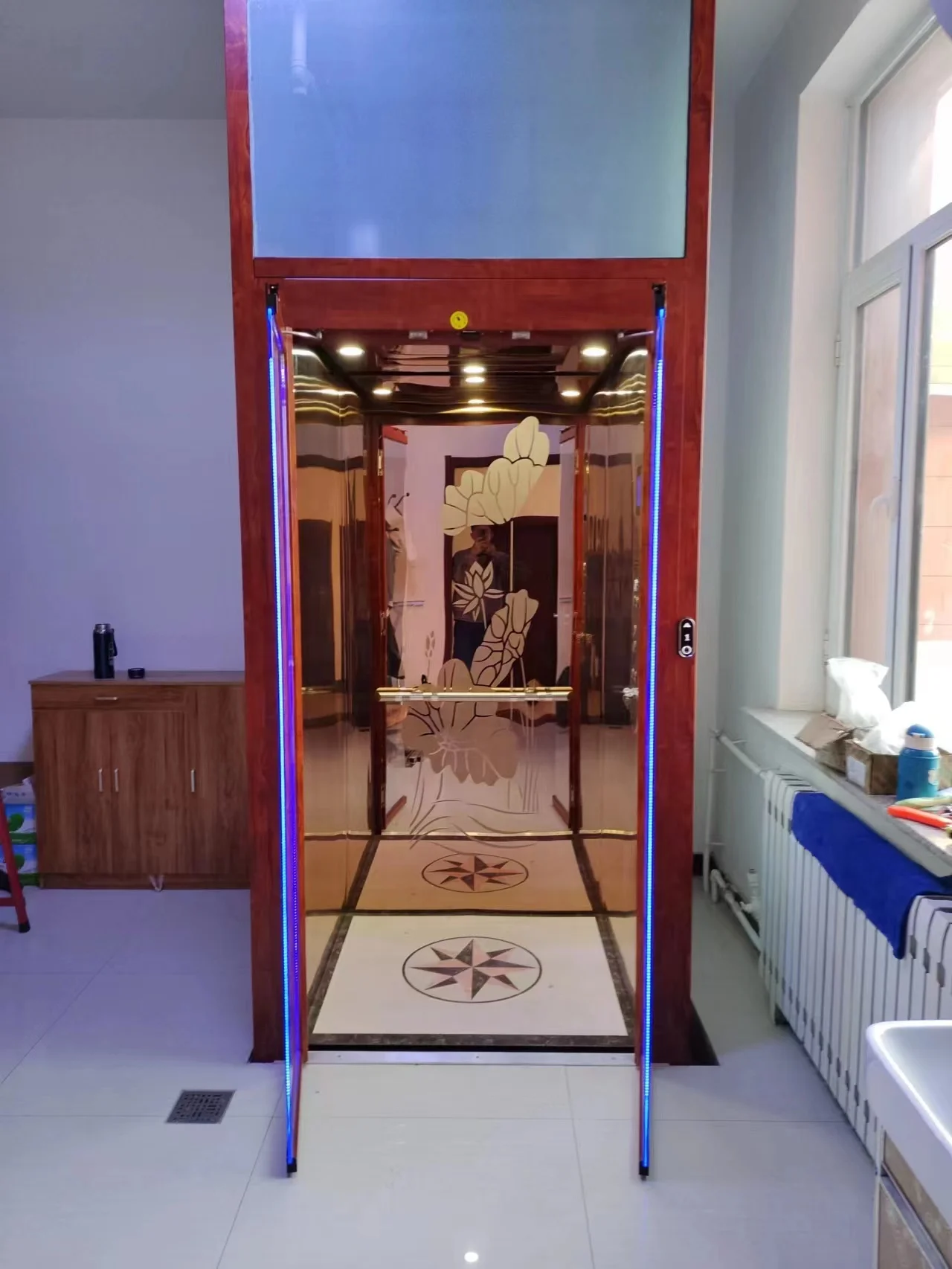 Traction Machine Electric Elevator Lifts Elevator Residential 400kg