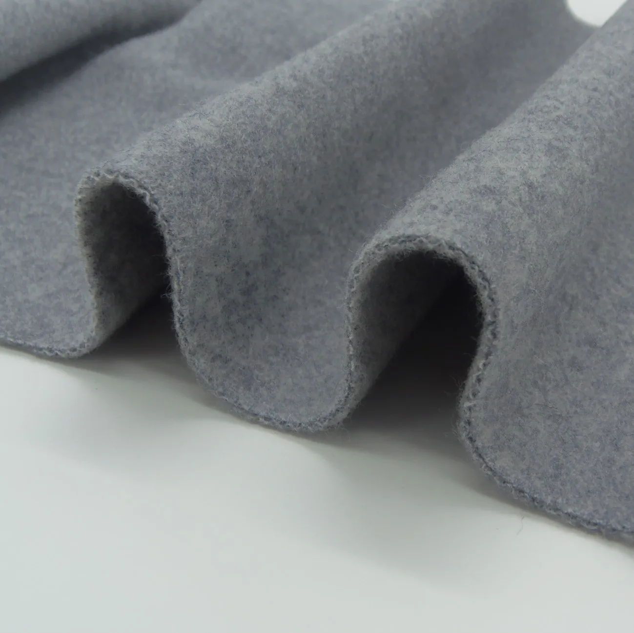 double face wool polyester blended woolen felt wool fabric for coat