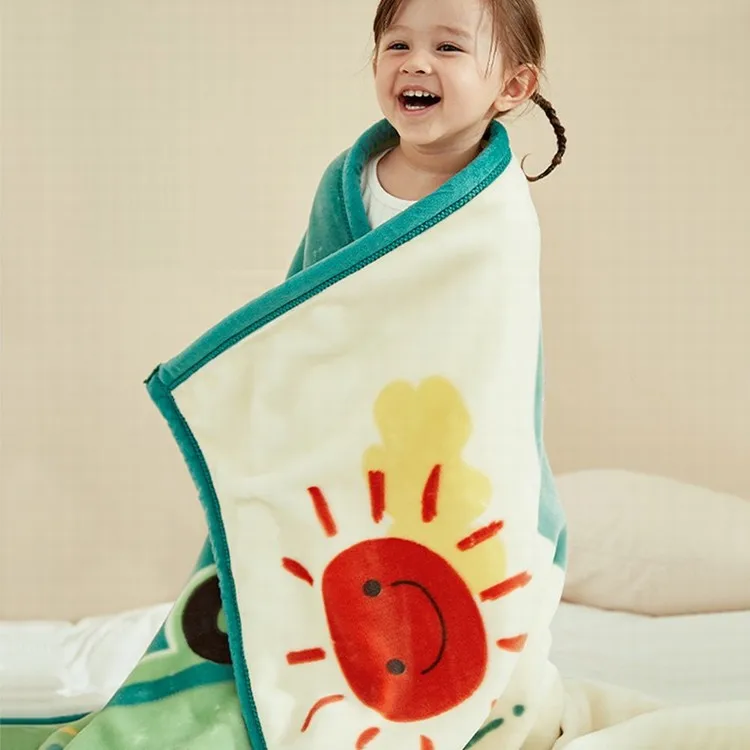 Four seasons general newborn throw polyester baby soft custom printed minky blankets