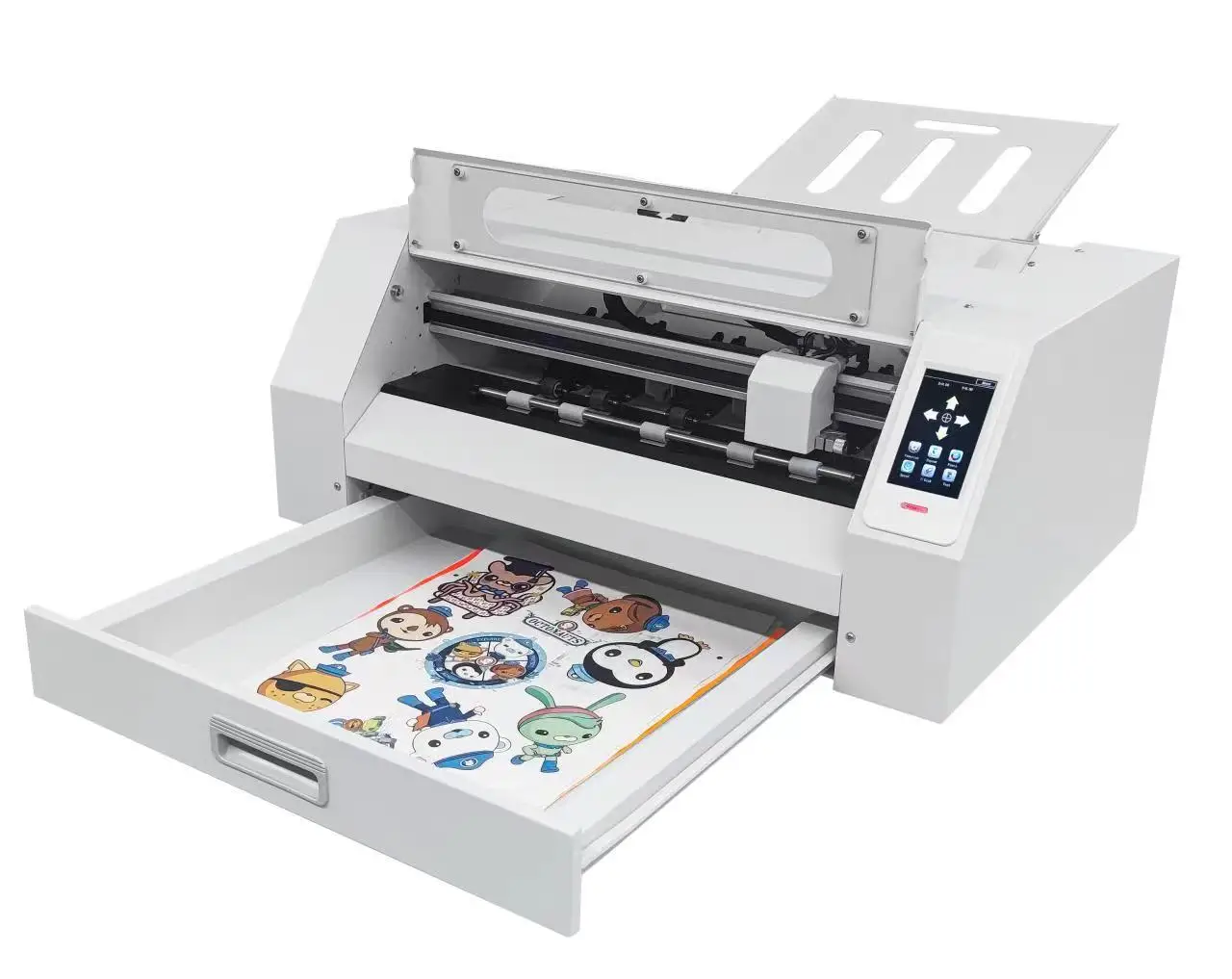 Bascocut with camera auto feeding paper label machine