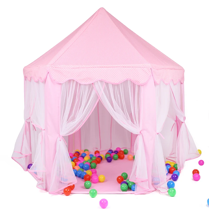 Kids Princess Teepee Igloo Castle Play Tent With Children Outdoor Games