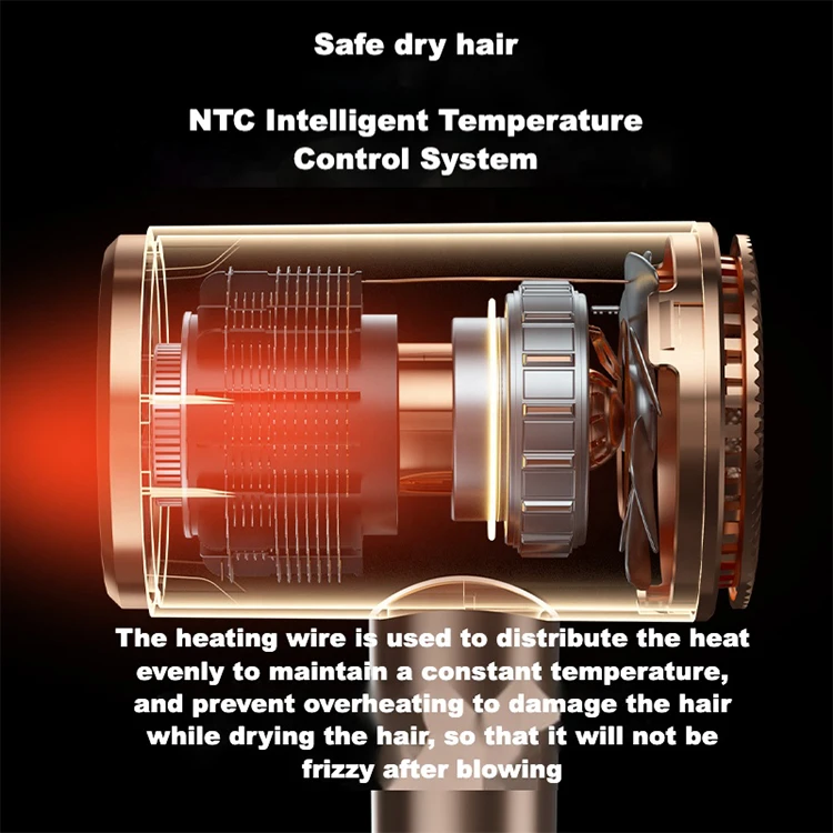 Wholesale Travel Home 1250W Professional Blow Dryer Hot &Cold Air Low Noise Powerful Strong Wind Salon Hair Dryers