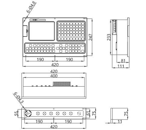 WEIDE 980TE Turning CNC Controller  Lathe Numerical Control 2axis 3axis milling machine controller
