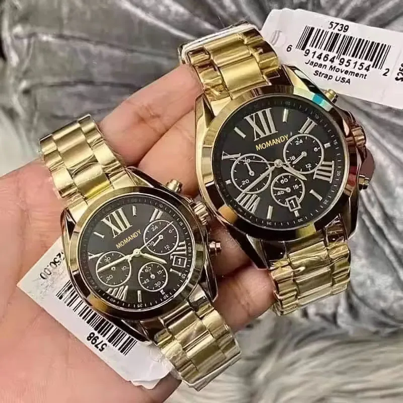 Парные часы из нержавеющей стали mk с коробками, Лидер продаж, механизм JS25 m * k5739 m * k5978