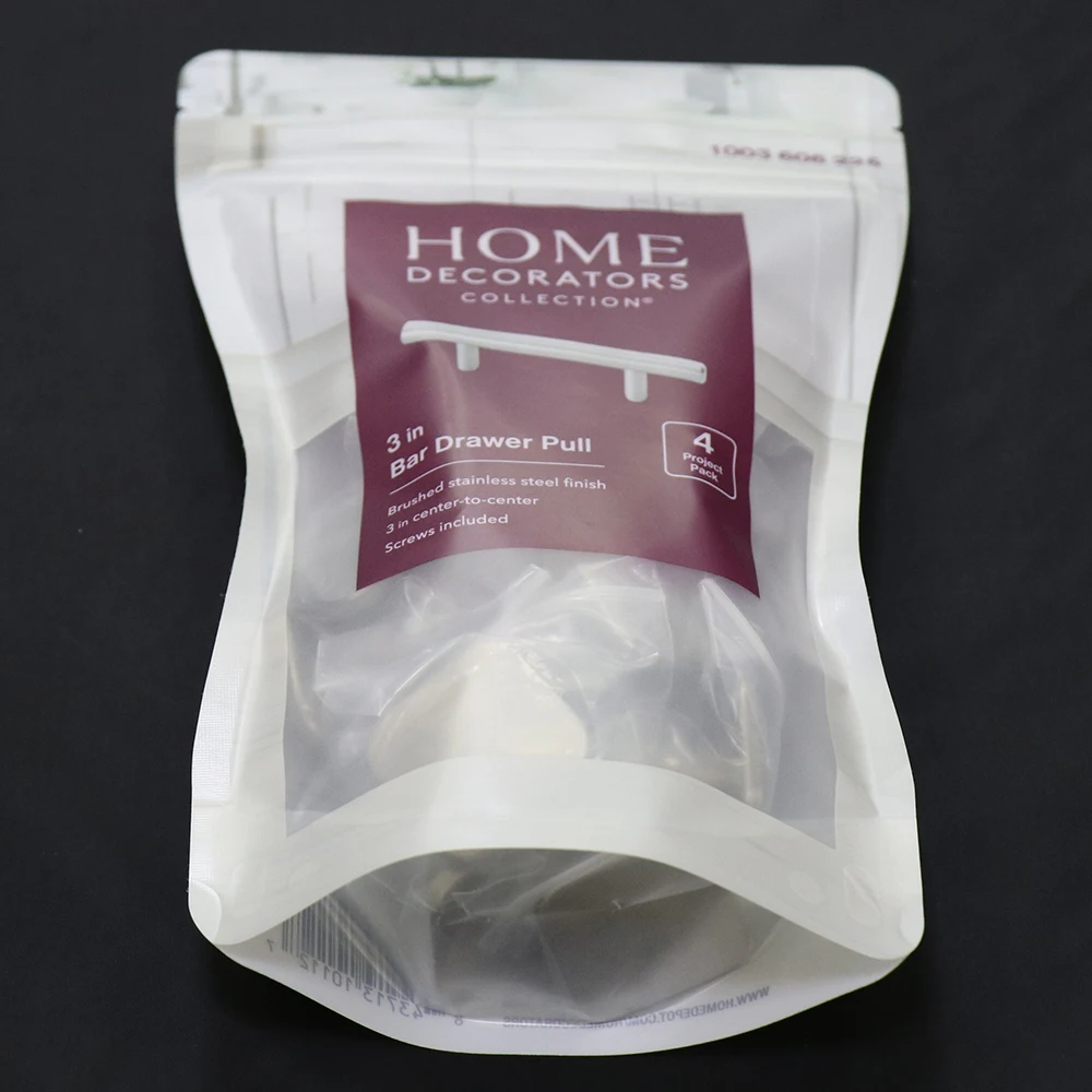 zip lock jungle matte black zipper packaging plastic transparent zipper lock frosted zipper bag Hardware packaging bags