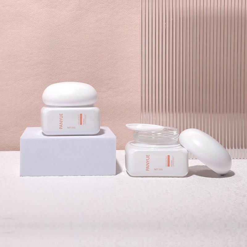 Custom New Flat Square Rounded Corners Spray Toner Lotion Pump Bottle 40ml 100ml 120ml 50g Glass Bottle For Skin Care Cosmetic