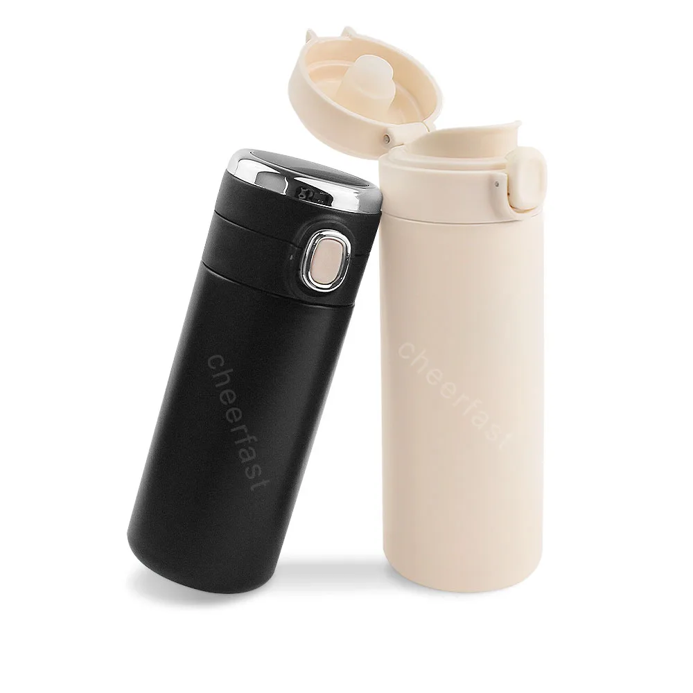 Cheerfast Factory Wholesale 304 Stainless Steel Pea Cup Lovely Simple Thermos Cup For Coffee Customized Color Pea Bounce Cup