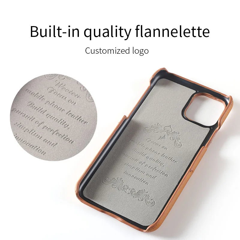 
High quality leather Mobile cell Phone Cover with Credit Card Holder Slots Case For iPhone 12 ProMAX 11 XSMAX/XR 7Plus SE Case 