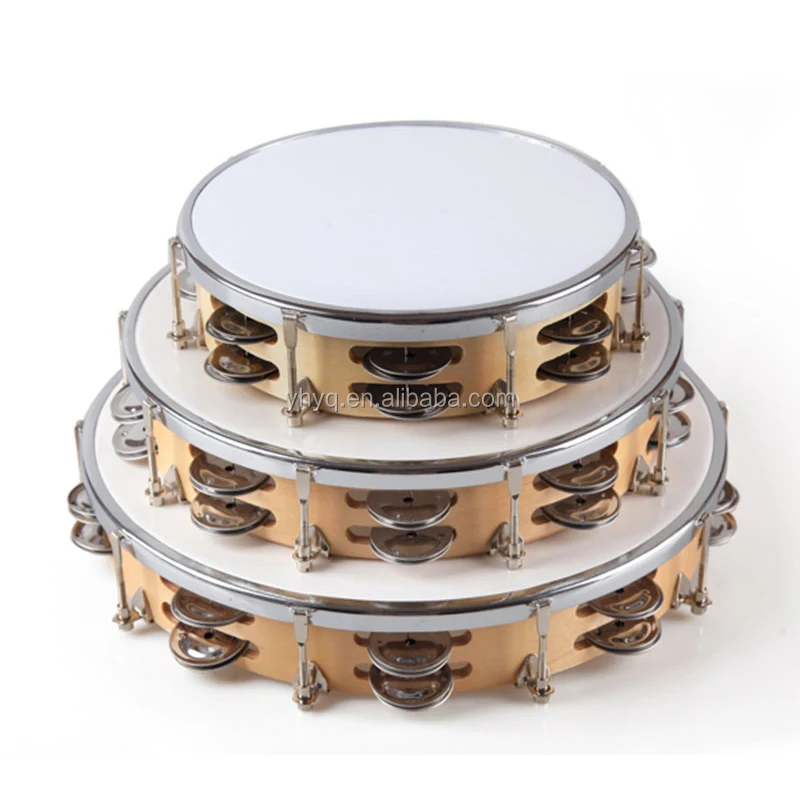 New musical instrument korea tambourine with plywood drum shells