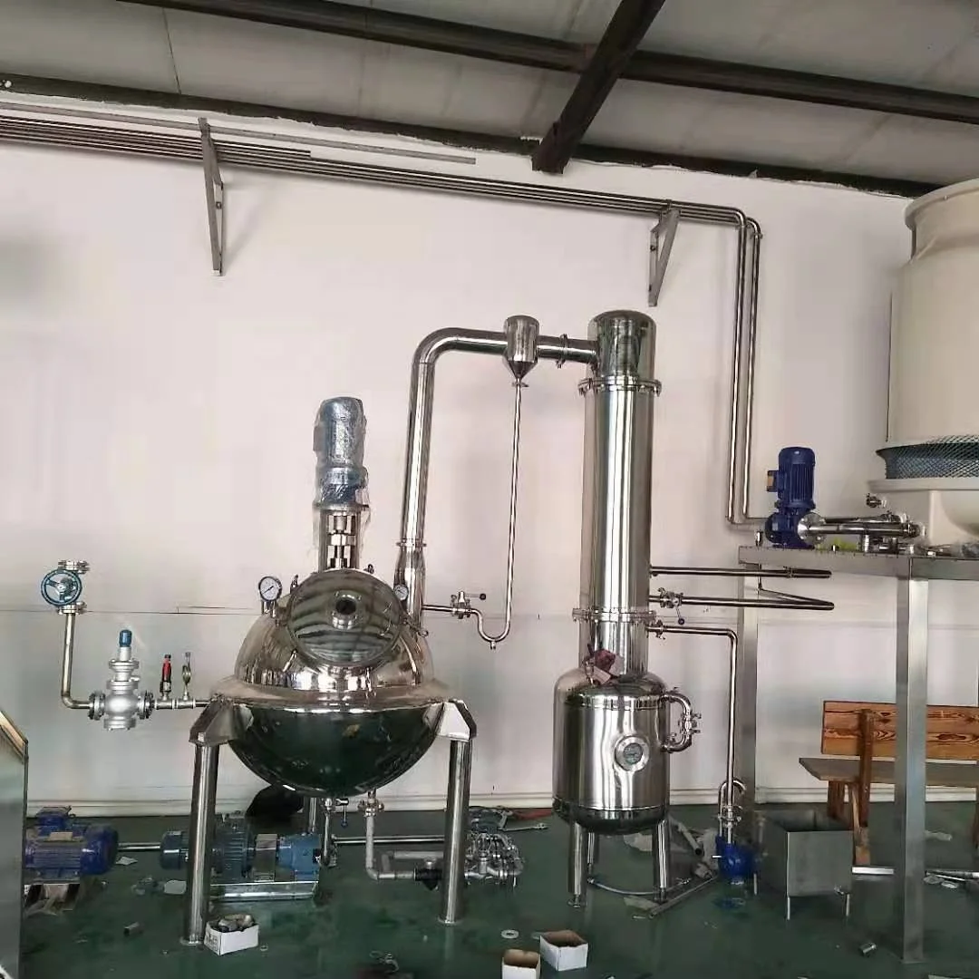 Herbal Plant Extraction Vacuum Concentrator Distillation Equipment Food Pharmaceutical Heat Reflux Extractor