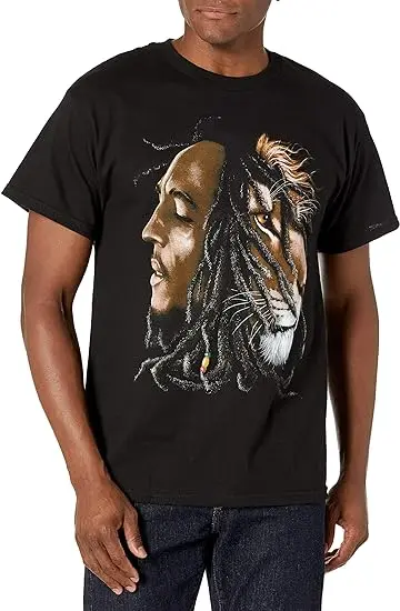 Rasta rastafarian clothing Reggae Bob marley t-shirt