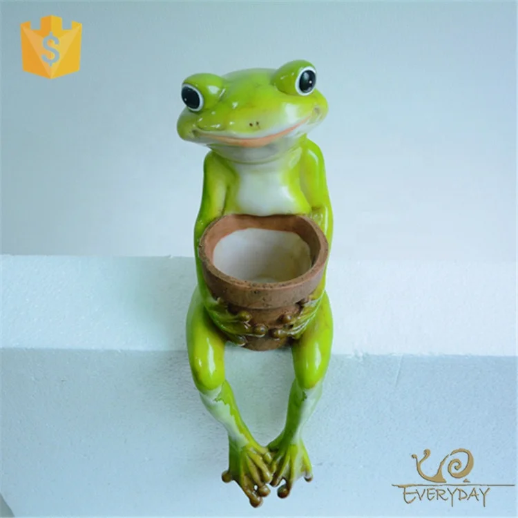 Z10694A Decorative Wholesale Cheap Garden Resin Animal Big Planter Pot Artificial Large Bonsai Flower Pot